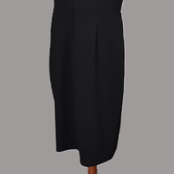 Marina Dress 14 Black Long Sleeveless Back Zipper Machine Wash - Picture 3 of 5